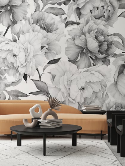 Soft Rose Floral Delicacy Wallpaper Mural - Style II