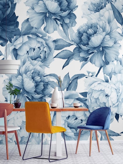 Soft Rose Floral Delicacy Wallpaper Mural - Style III