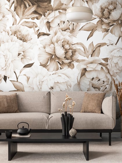 Soft Rose Floral Delicacy Wallpaper Mural - Style IV