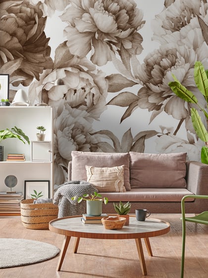Soft Rose Floral Delicacy Wallpaper Mural - Style IV