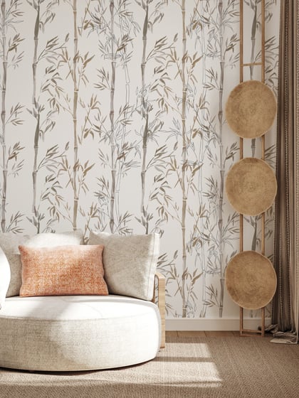 Zen Bamboo Serenity Nature Wallpaper Mural - Style III