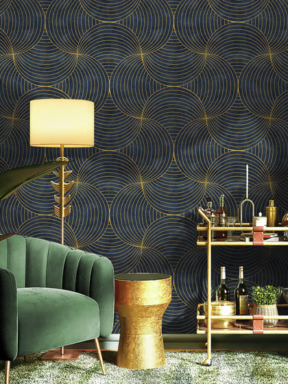 Geometric Circles Deluxe Wallpaper Mural - Style I