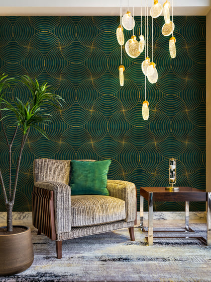 Geometric Circles Deluxe Wallpaper Mural - Style II