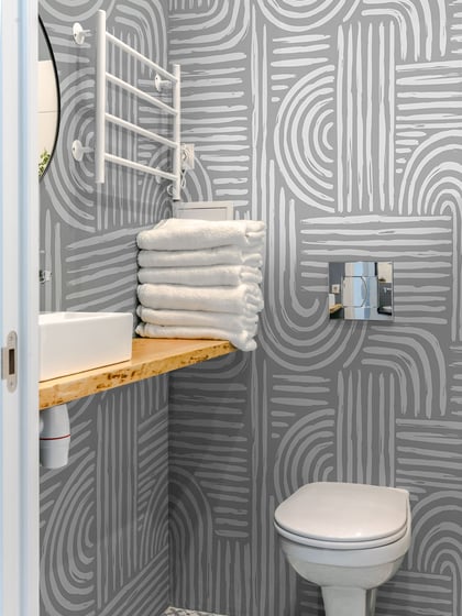 Abstract Minimalist Contour Lines Wallpaper Mural - Style III