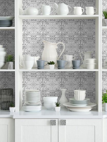 Elegant Moroccan Tile Pattern Wallpaper Mural - Style III