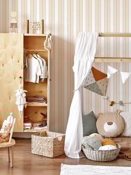 Elegant Vertical Striped Wallpaper Mural - Style I