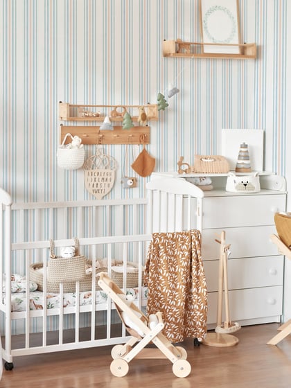 Elegant Vertical Striped Wallpaper Mural - Style II