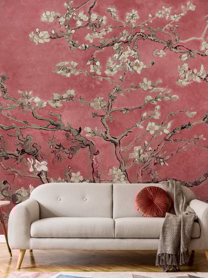 Van Gogh Almond Blossom Oil Paint Wallpaper Mural - Style IV