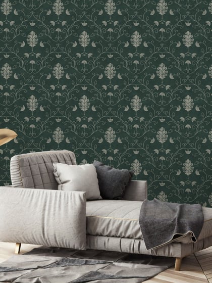 Elegant Floral Vine Pattern Wallpaper Mural - Style III