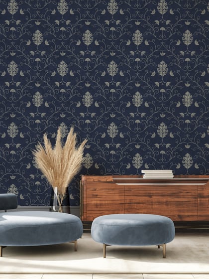 Elegant Floral Vine Pattern Wallpaper Mural - Style IV