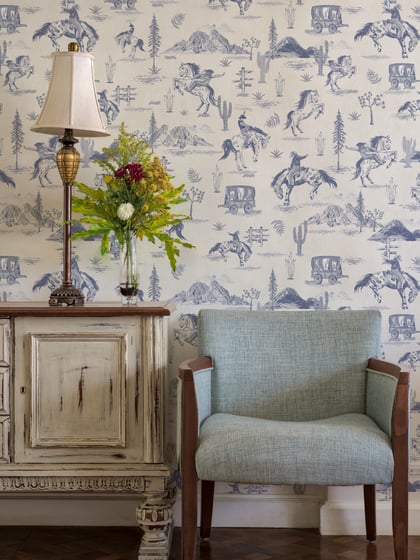 Western Cowboy Horses Adventure Wallpaper Mural - Style I