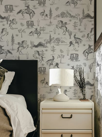 Western Cowboy Horses Adventure Wallpaper Mural - Style III