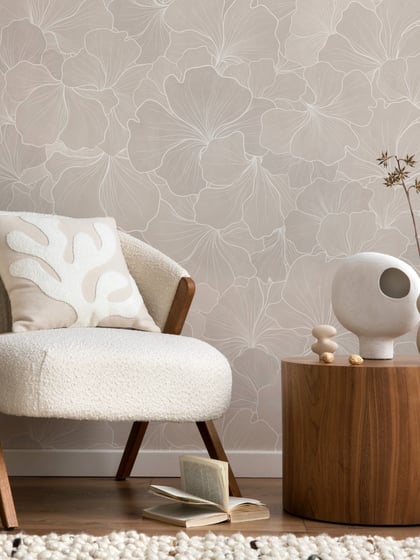 Modern Gingko Leaf Wallpaper Mural - Style I