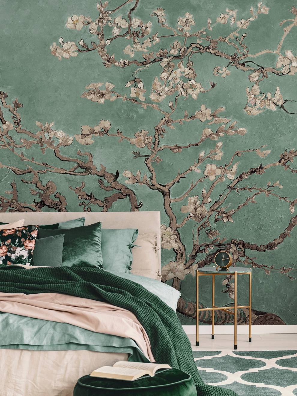 Van Gogh Almond Blossom Oil Paint Wallpaper Mural