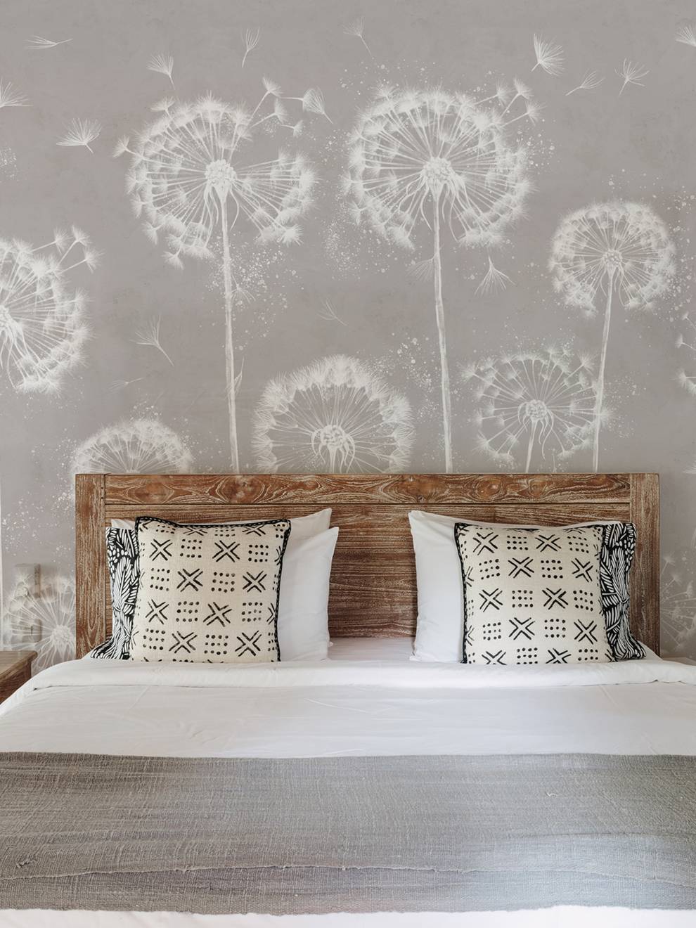 Serene Dandelion Wisps Kids Room Wallpaper