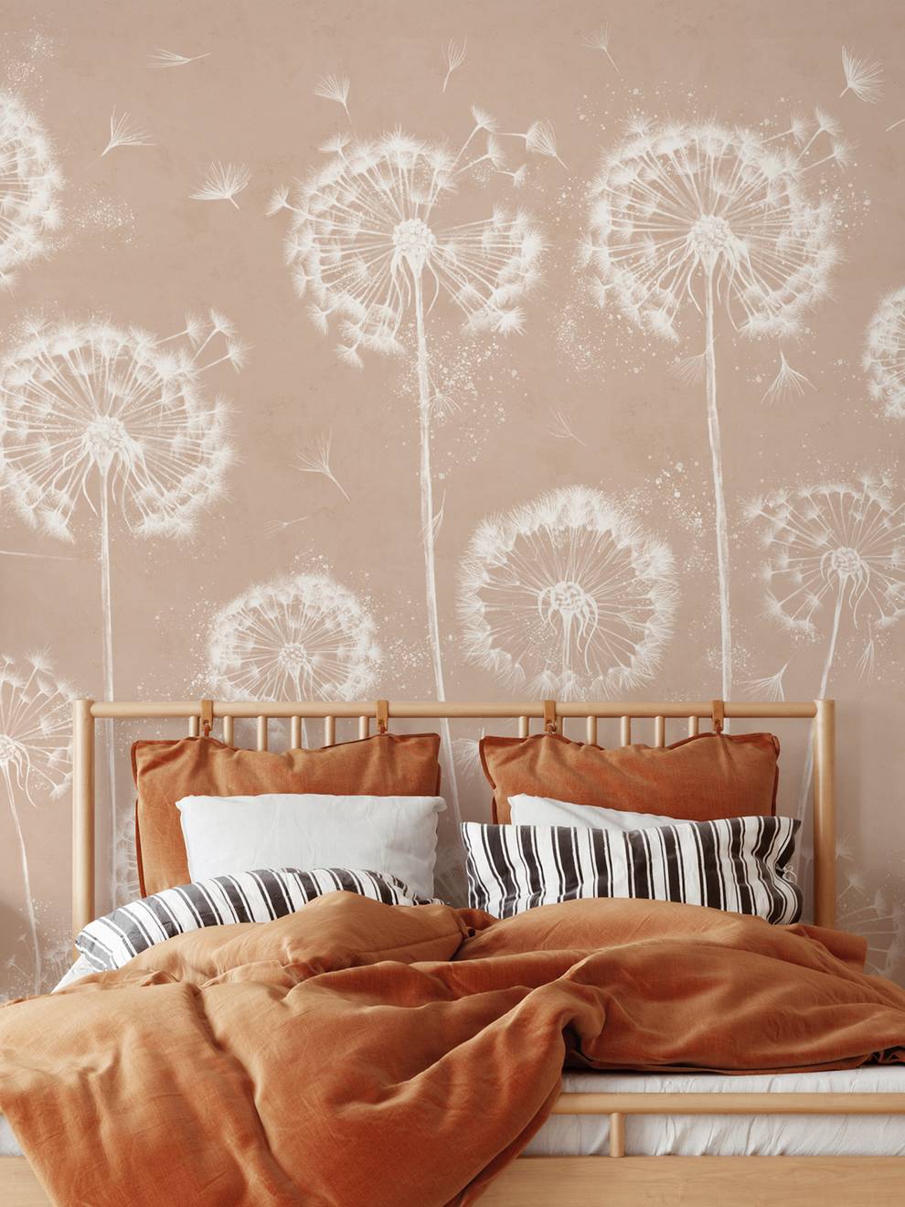 Serene Dandelion Wisps Kids Room Wallpaper
