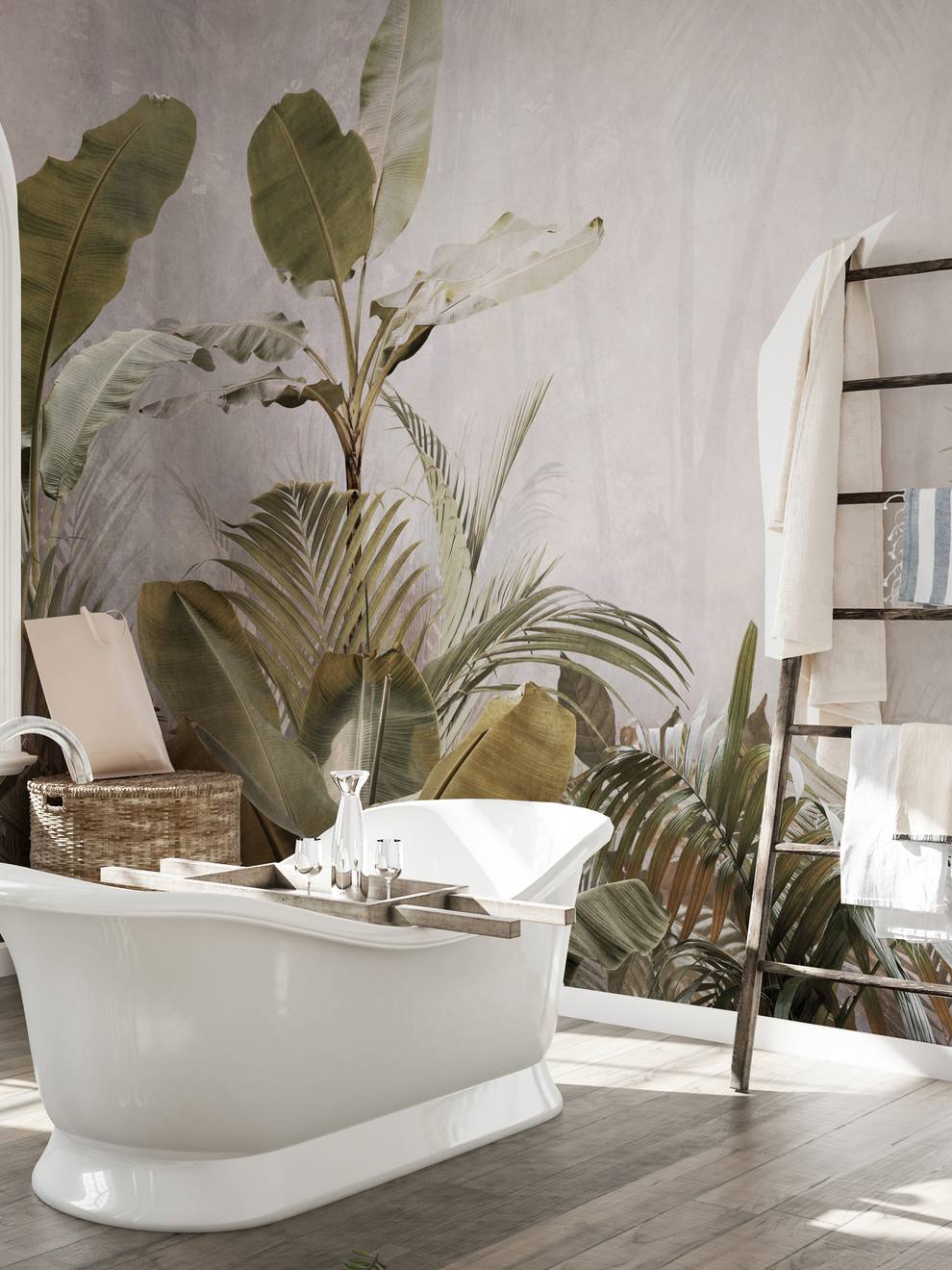 Tropical Rainforest Palm Wallpaper Mural