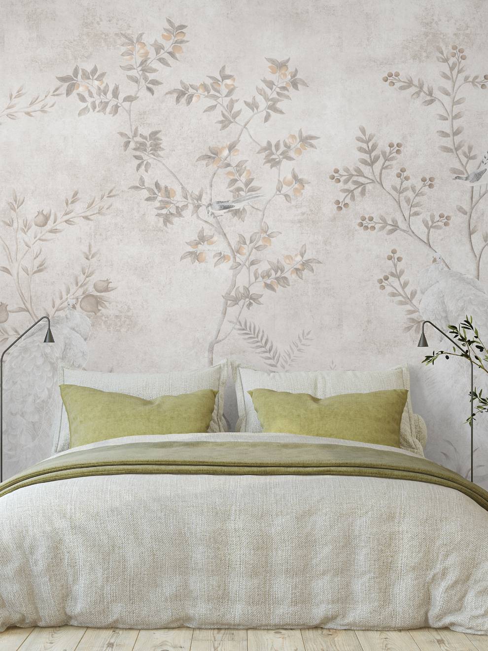 Majestic Peacock Paradise Wallpaper Mural