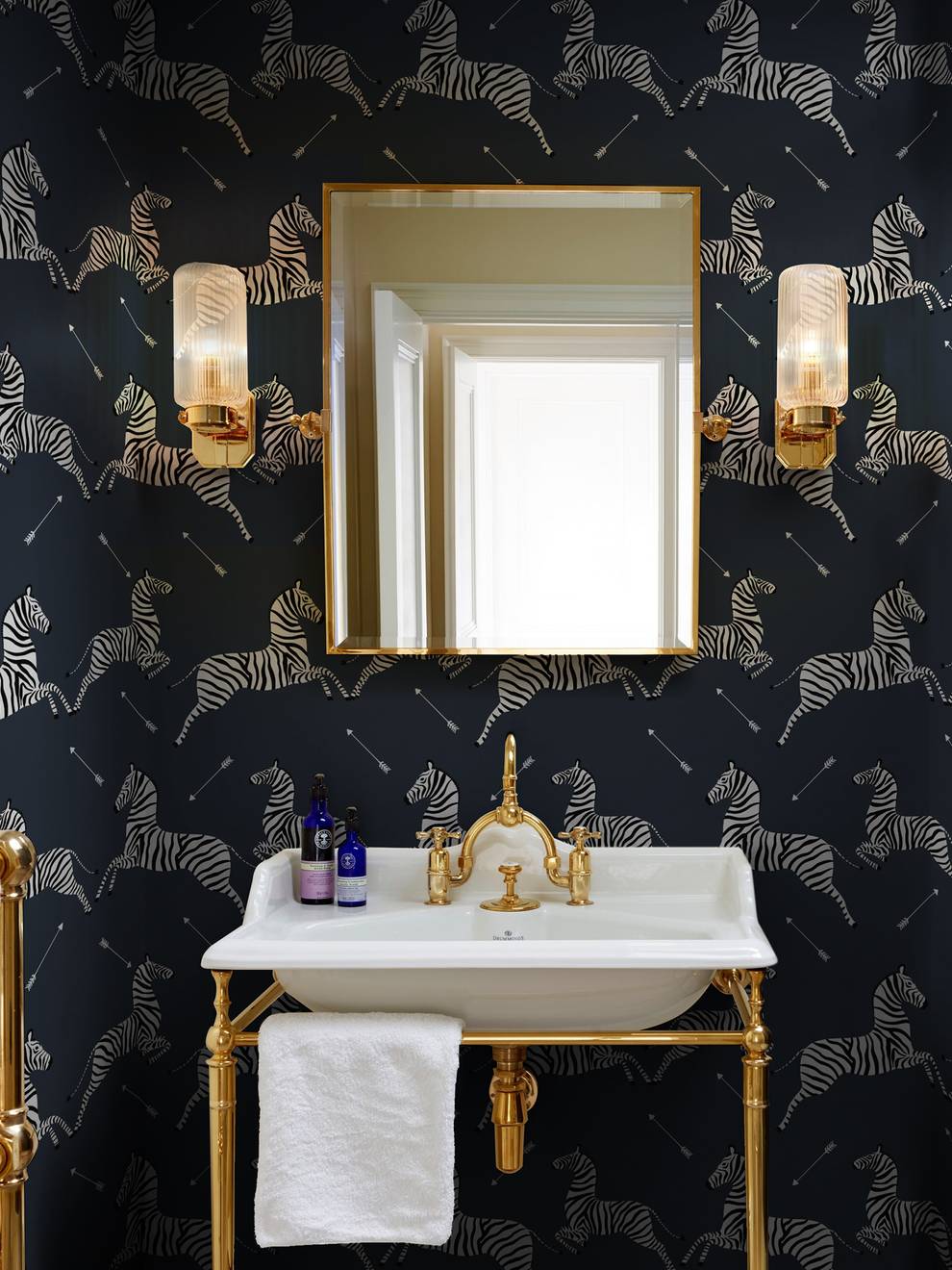 Wildlife Zebra with Arrows Wallpaper Mural