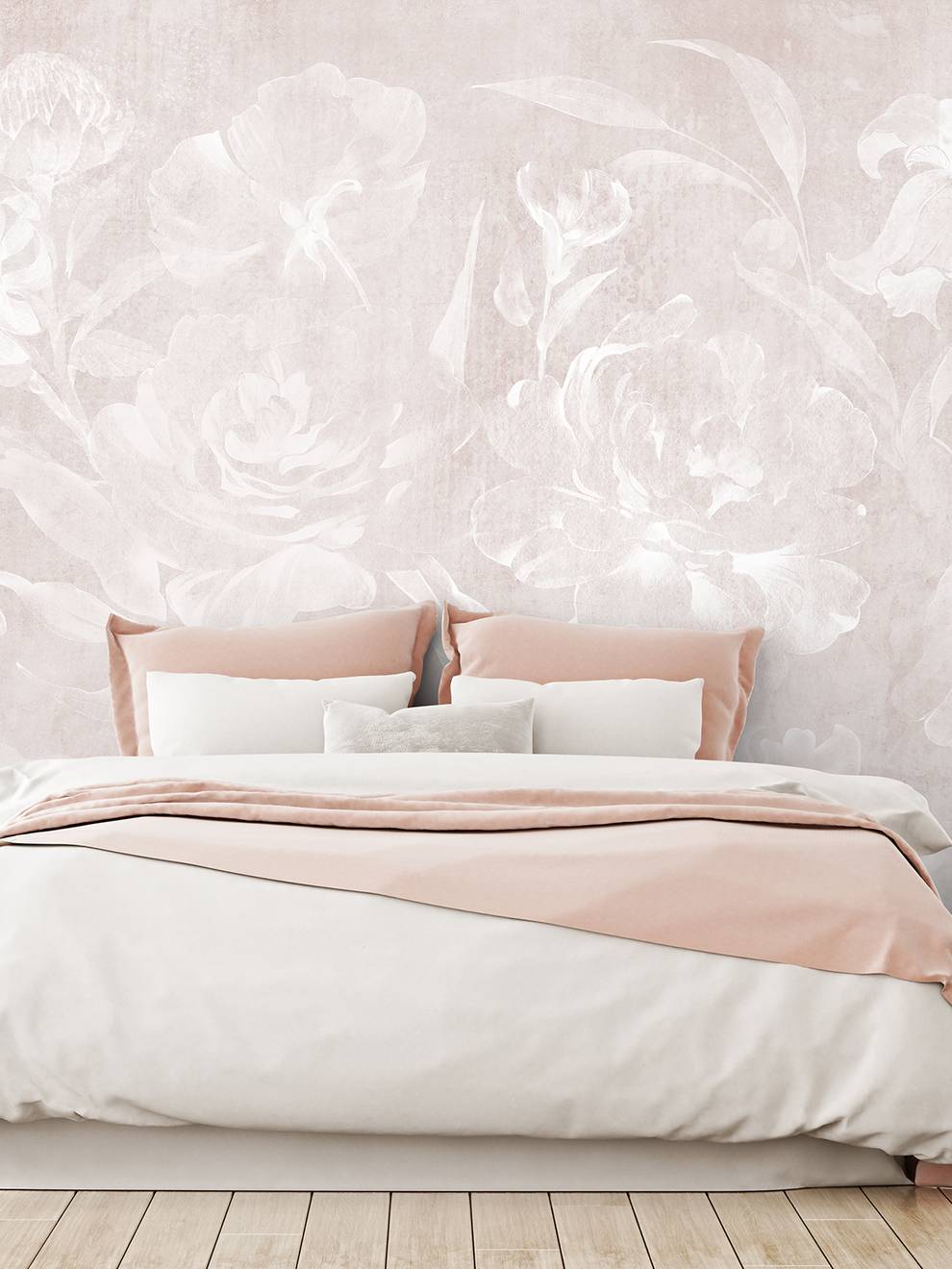 Soft Bohemian Elegance Flower Wallpaper Mural