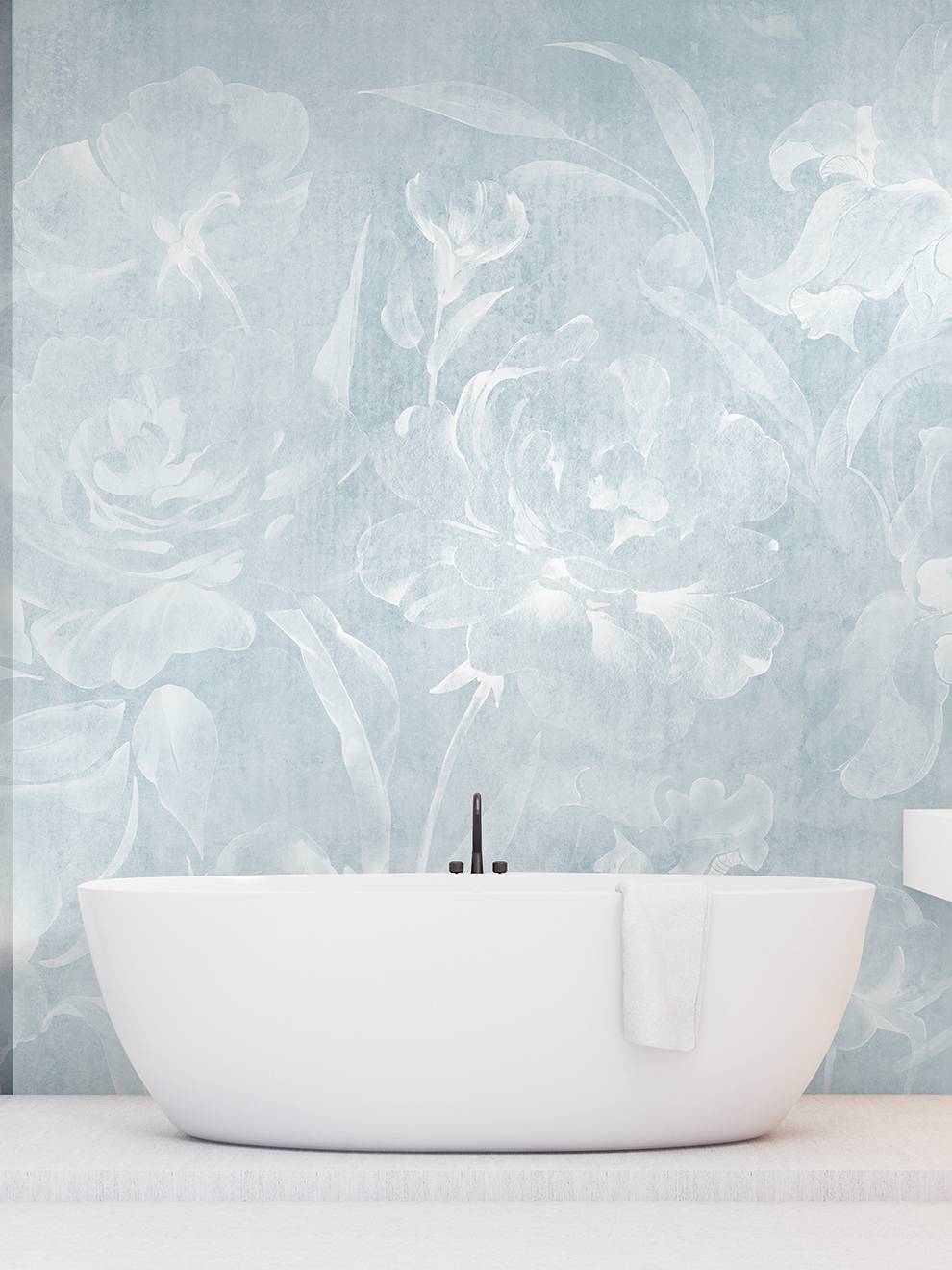 Soft Bohemian Elegance Flower Wallpaper Mural