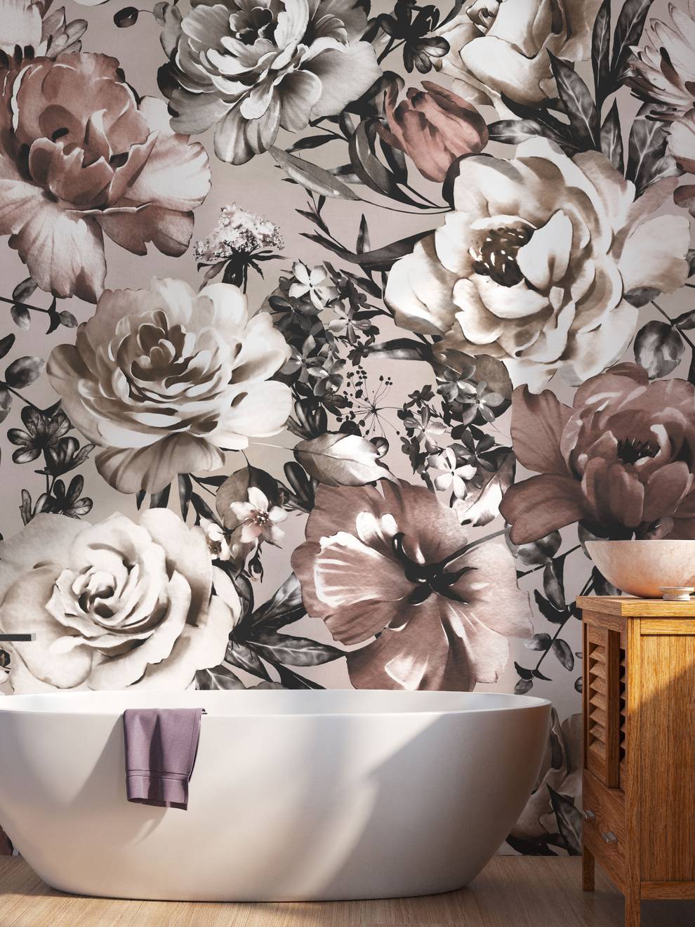 Elegant Peony Whispers Wallpaper Mural