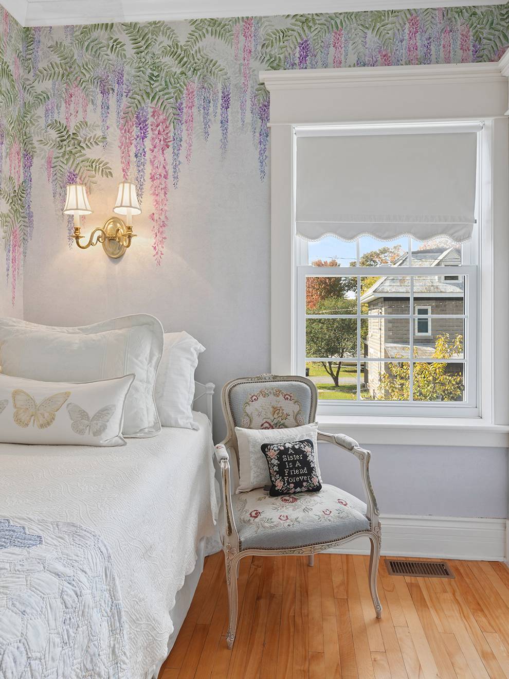 Soft Wisteria Elegance Wallpaper Mural