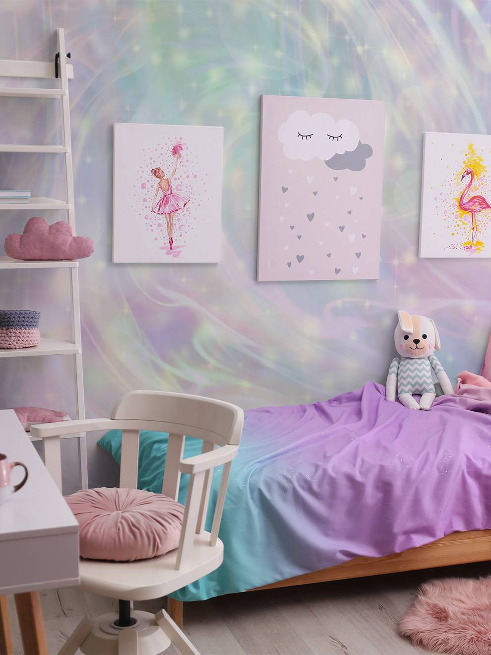 Magical Swirly Sky Kids Wallpaper Mural