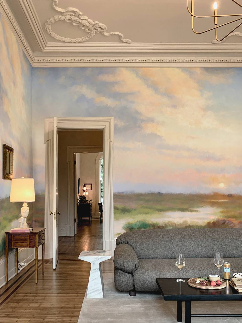 Sunrise Pastel Tones Artistic Wallpaper Mural