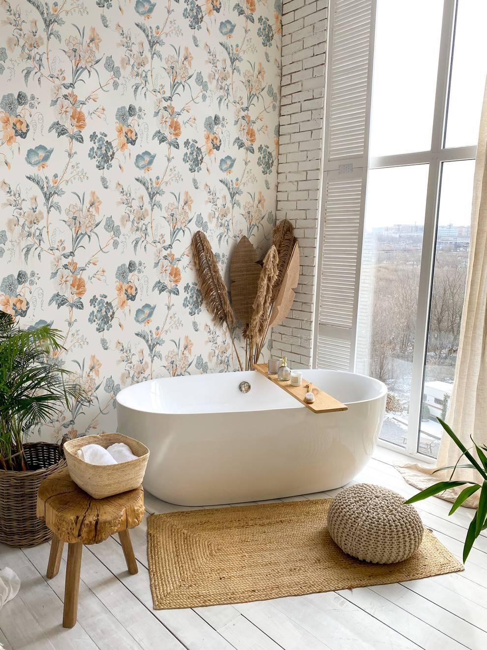 Botanical Garden Fresco Wallpaper Mural