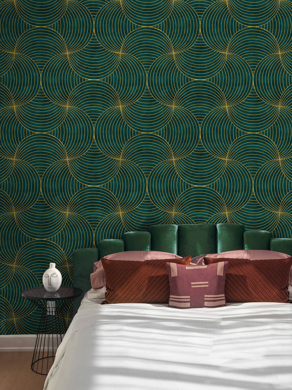 Geometric Circles Deluxe Wallpaper Mural