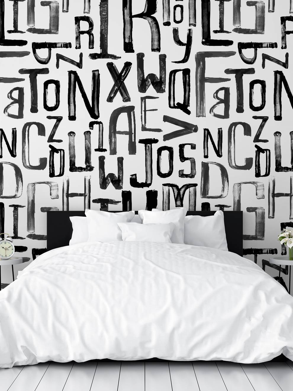 Artistic Graffiti Alphabet Wallpaper Mural