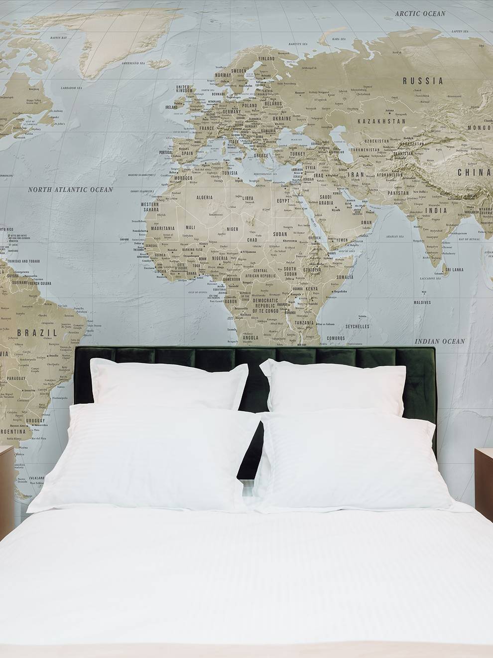 Global Geographic  World Map Wallpaper Mural