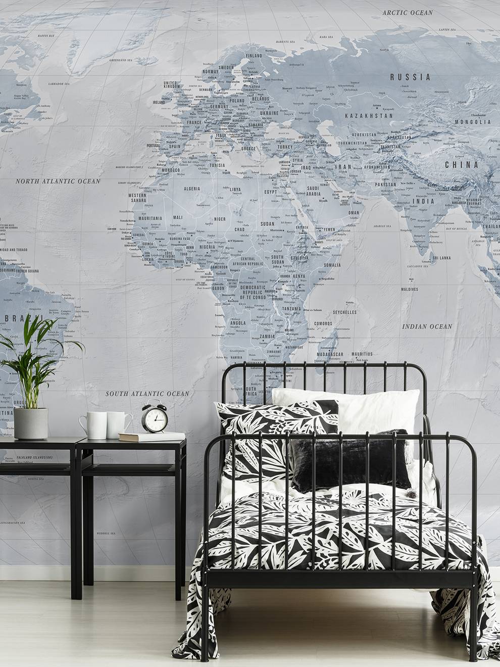 Global Geographic  World Map Wallpaper Mural