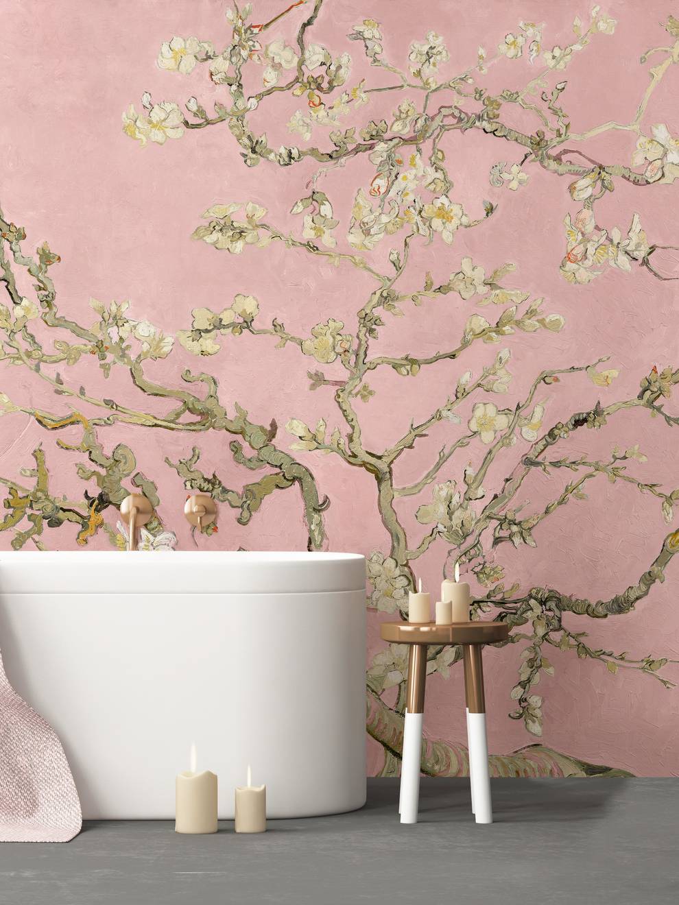 Van Gogh Almond Blossom Oil Paint Wallpaper Mural