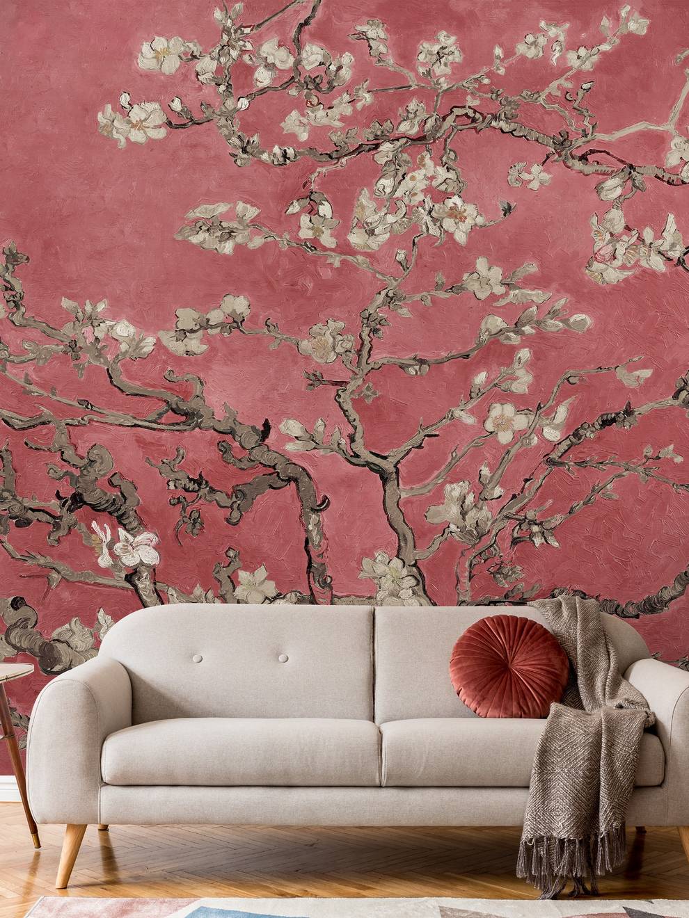 Van Gogh Almond Blossom Oil Paint Wallpaper Mural