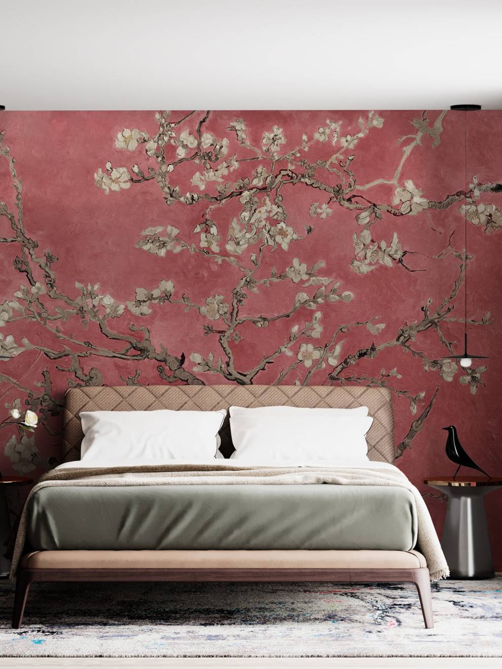 Van Gogh Almond Blossom Oil Paint Wallpaper Mural
