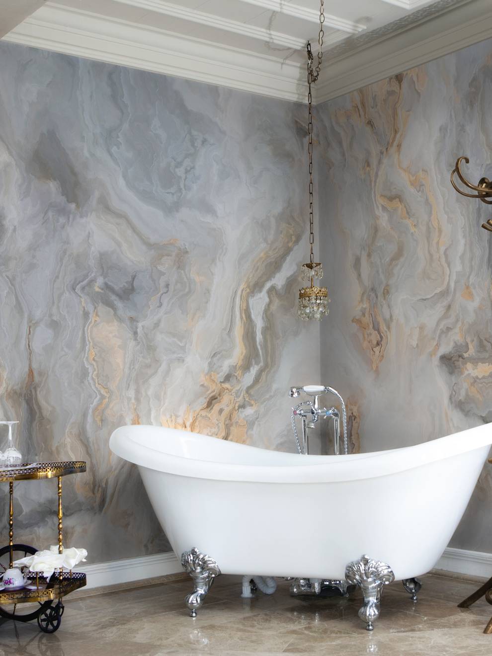 Modern Abstract Marble Design Wallpaper Mural