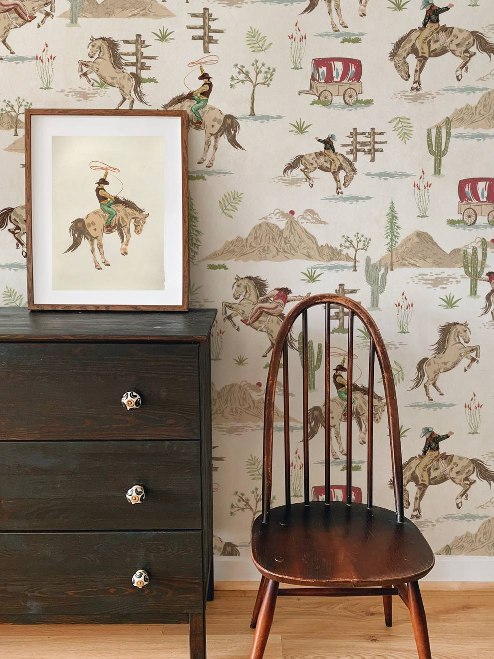 Western Cowboy Horses Adventure Wallpaper Mural