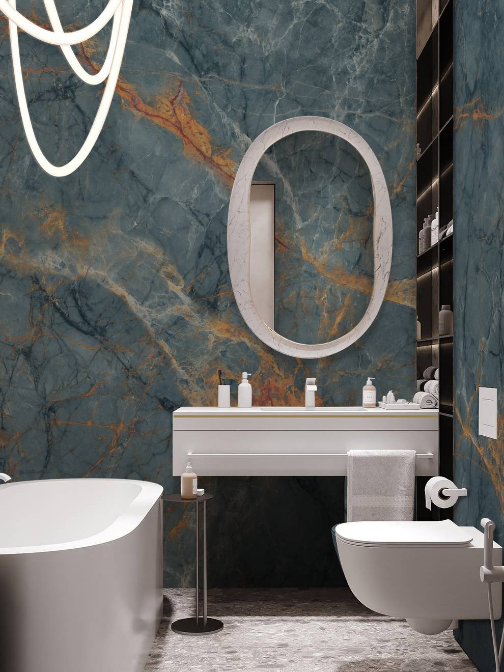 Modern Marble Stone Texture Wallpaper Mural