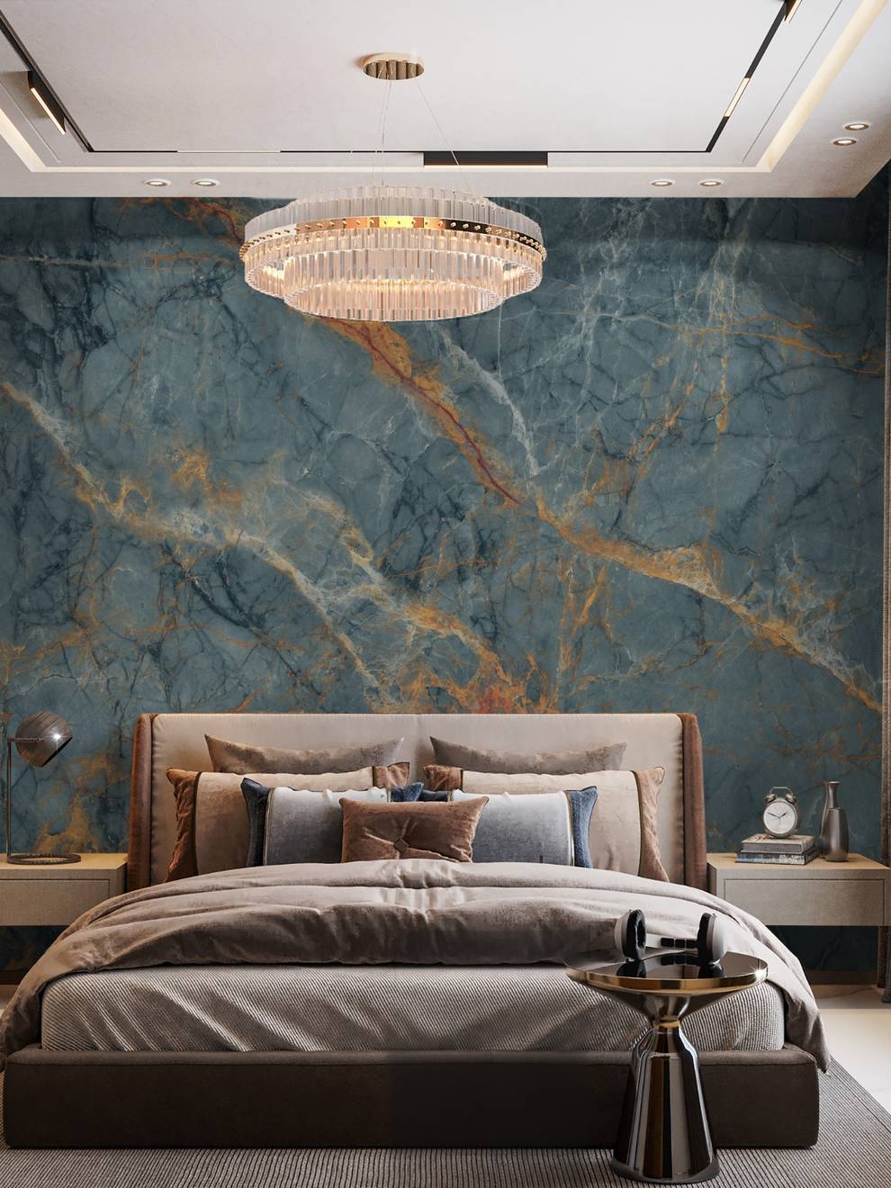 Modern Marble Stone Texture Wallpaper Mural