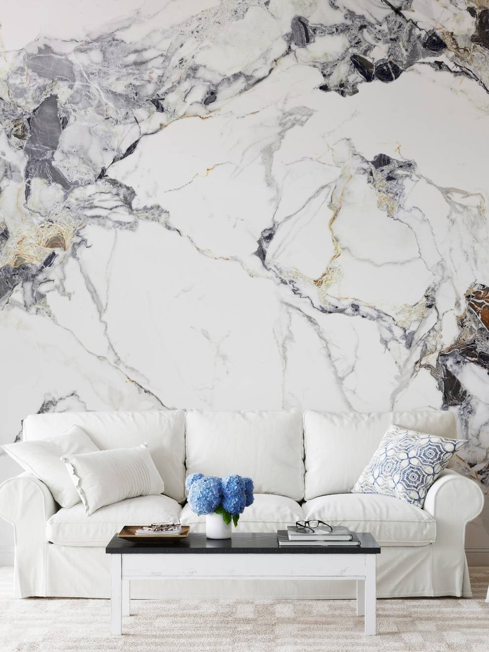 Sophisticated Marble Texture Wallpaper Mural
