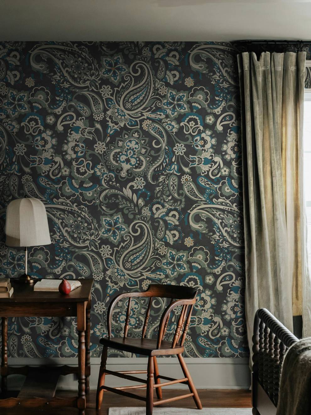 Vintage Floral Paisley Wallpaper Mural