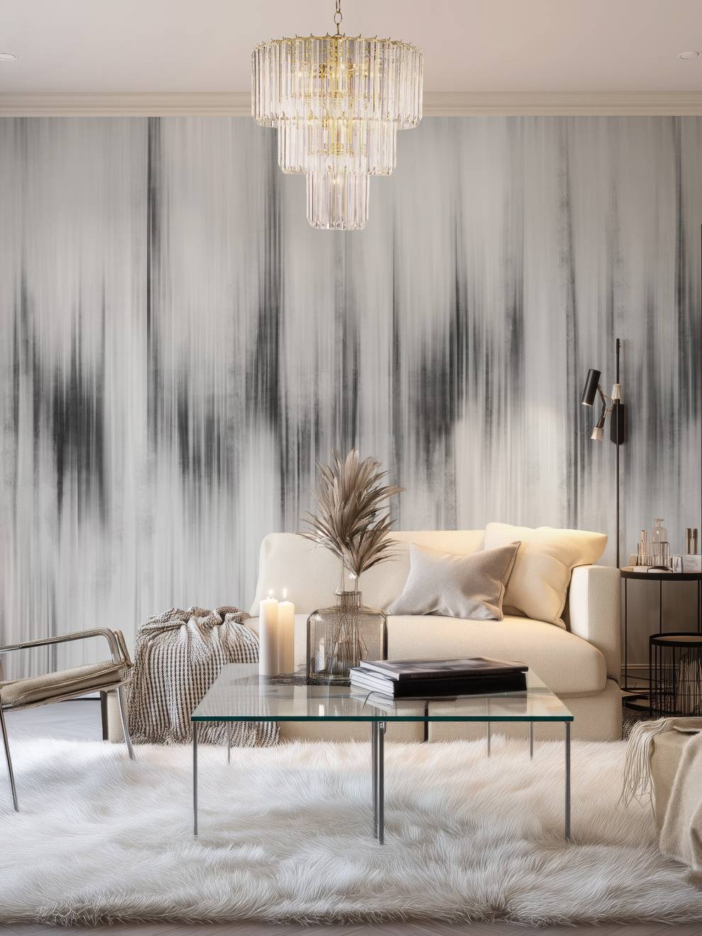 Modern Abstract Color Wash Wallpaper Mural