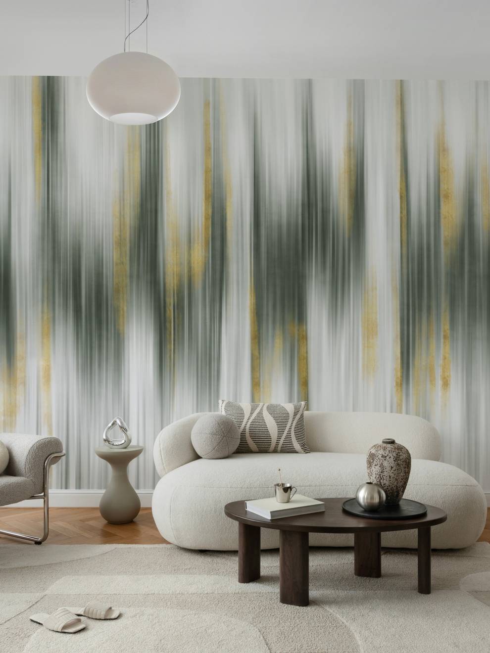 Modern Abstract Color Wash Wallpaper Mural