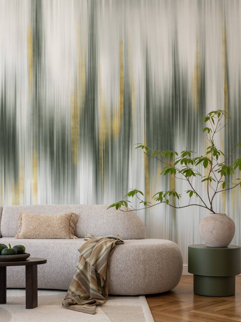 Modern Abstract Color Wash Wallpaper Mural