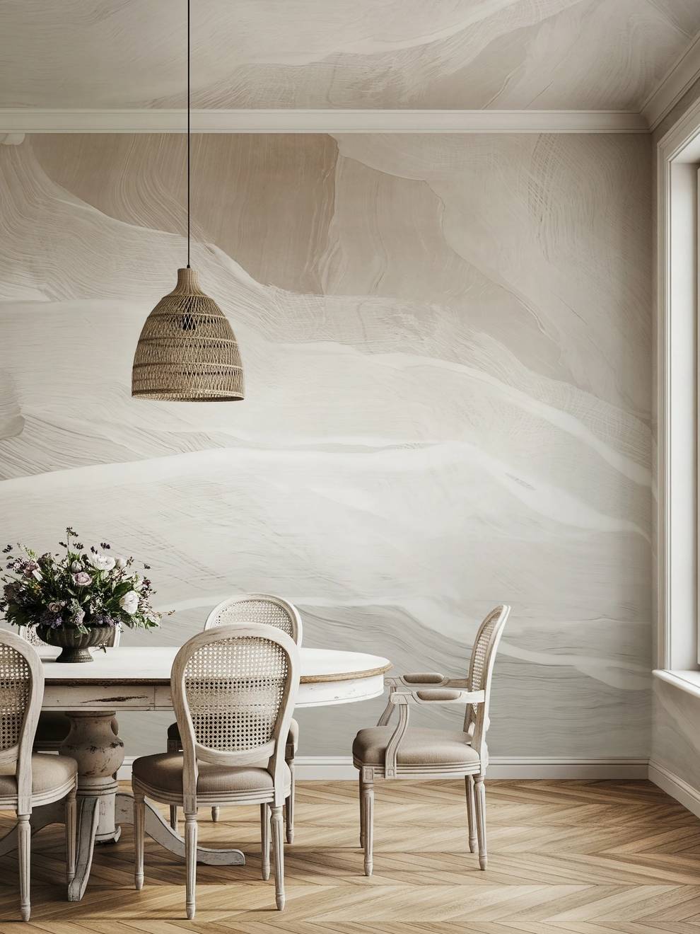 Modern Abstract Wave Wallpaper Mural