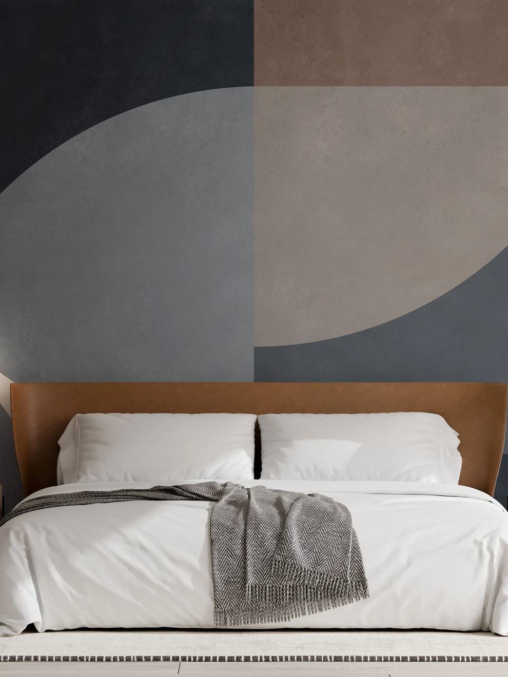 Modern Abstract Geometric Shapes Wallpaper Mural