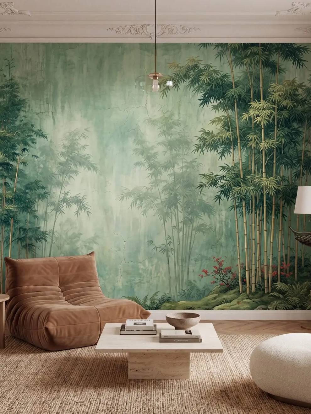 Chinoiserie Bamboo Grove Wallpaper Mural