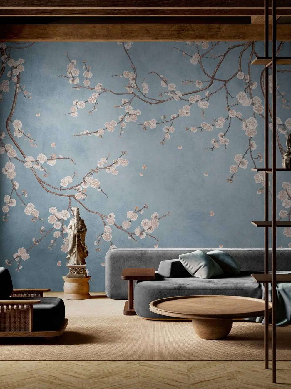 Blush Cherry Blossom Wallpaper Mural